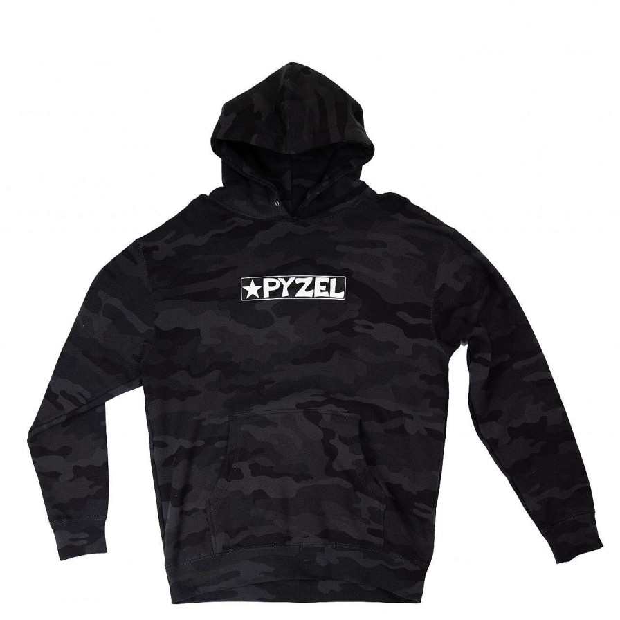 Roupas Pyzel | Pyzel Moletom Com Capuz Pyzel Bar Logo Preto Camuflado